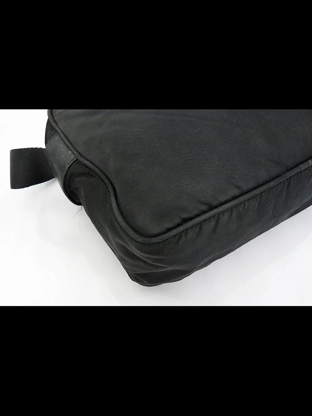 Prada Black Nylon Messenger Bag for Men